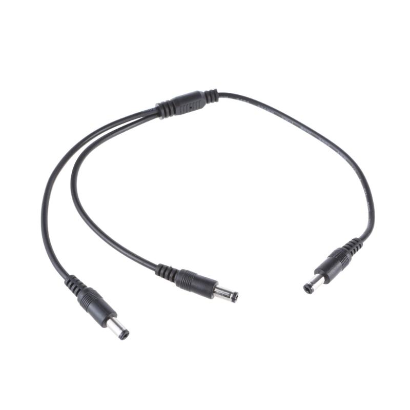 DC5521/DC5525 Power Cable 5.5x2.5mm/5.5x2.1mm Connector Wire Line 1 To 2 Y Splitter Cord for Security Cameras Fan