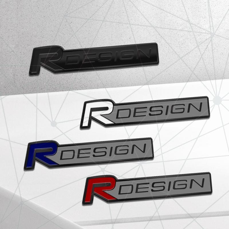 cpbkt6 3D Auto Metal R DESIGN Grille Badge Car Rear Trunk Emblem Sticker Decor For Volvo S60 V60 C30 XC90 XC60 XC40 V50 S90 V90 V70 S40