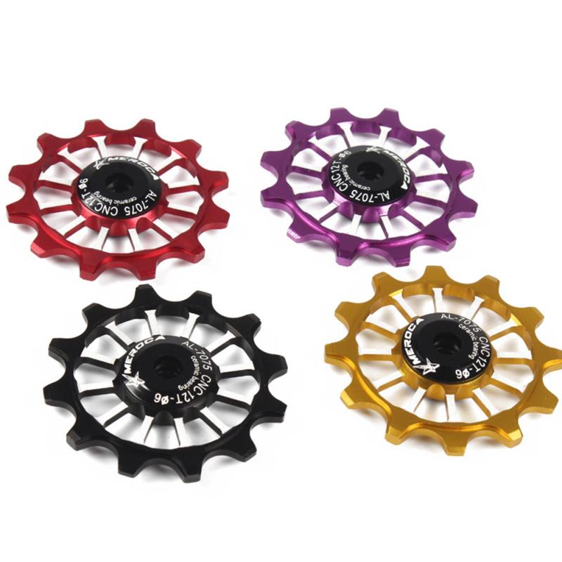 Keramiklager MTB Fahrrad Aluminiumlegierung Schaltwerkröllchen 12Z Rennrad Führungsrolle