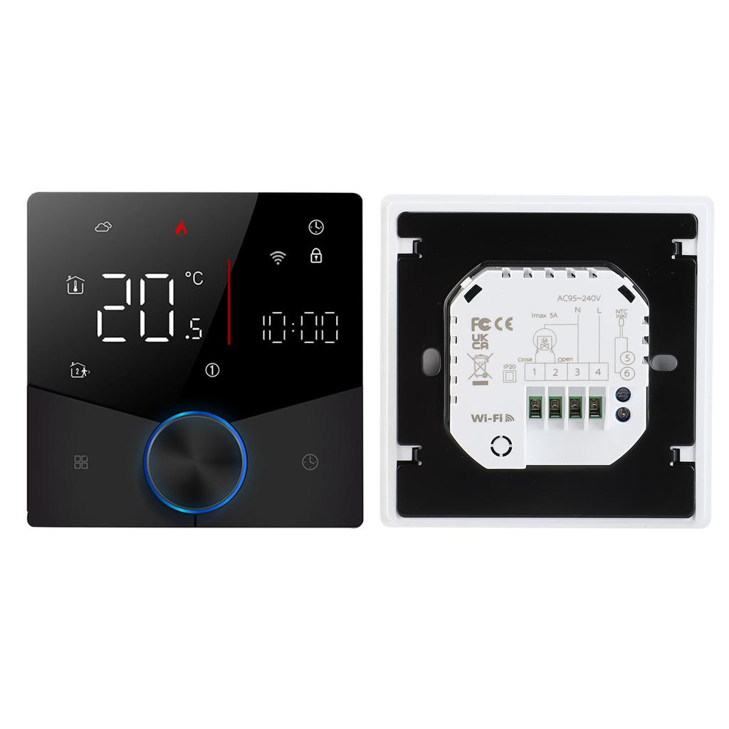 Smart WiFi Thermostat Voice Control Digital Weekly Programmable Temperature Controller Digital Smart Knob Thermostat