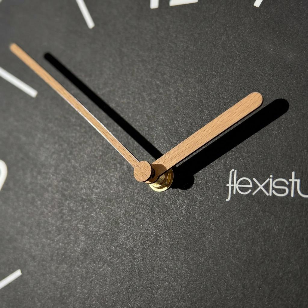 Scandic wall clock 30cm black silent for the living room