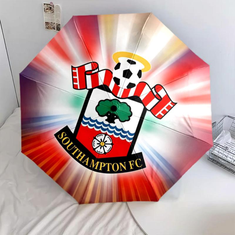 Southampton FC2pattern, Automatic Folding Umbrella, Portable and Foldable Design, 8 Ribs, a Christmas or Birthday Gift.