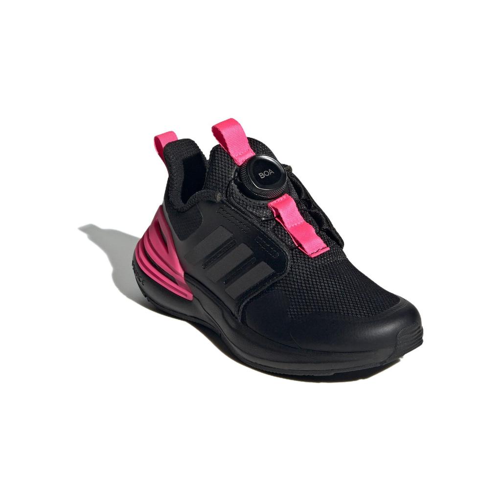 Adidas Rapidasport Boa Comfortable Versatile Mid-Top Casual Shoes Kids Casual Shoes Black IF0370