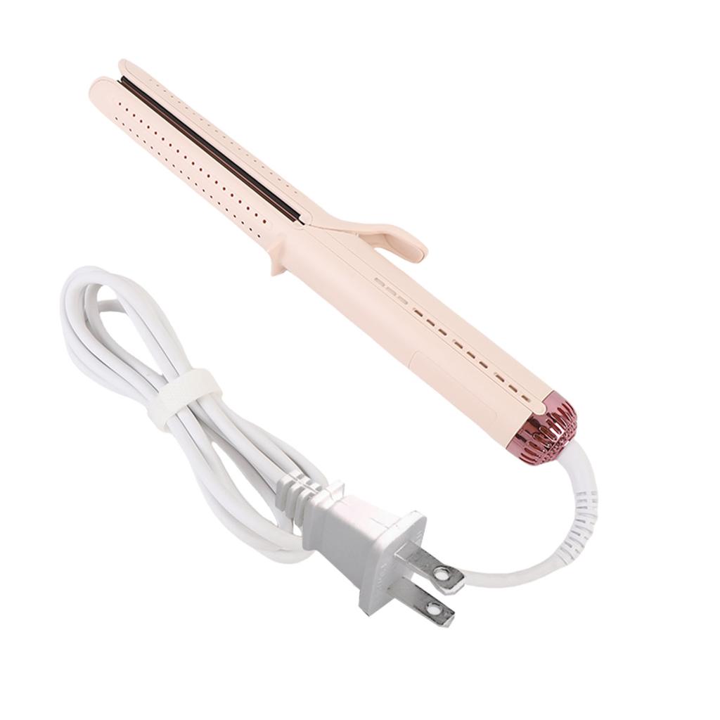 2 in 1 Professional 5 Temp Settings H Curler with Cooling Vents Floating Aluminum Flat Iron