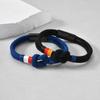 Milan Rope Infinity Knot Stainless Steel Magnetic Buckle Bracelet In Royal Blue - Couple's Souvenir BL-818