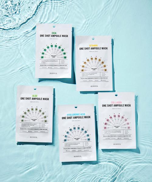 EUNYUL One-Shot Ampoule Mask Pack 5 Types x 10P (Total 50 Sheets Set) NONE