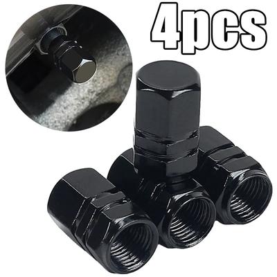 4Pcs Car Tire Valve Caps Wheel Air Dust Caps Tyre Rim Stem Covers Aluminum Alloy Waterproof Car Styling Decor Auto Accessories