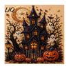 Easy DIY Faux Pearl Painting Projects Halloween Art Kit, Witch Ghost Bead Kits Spooky Pumpkin Diamond Craft Set for Adults, Handmade Wall Decor Crafts