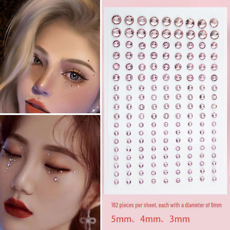 Pearl & Rhinestone Face Gems: Cross-Border Water Drop Diamond Stickers for Eye Decoration & Performance Makeup