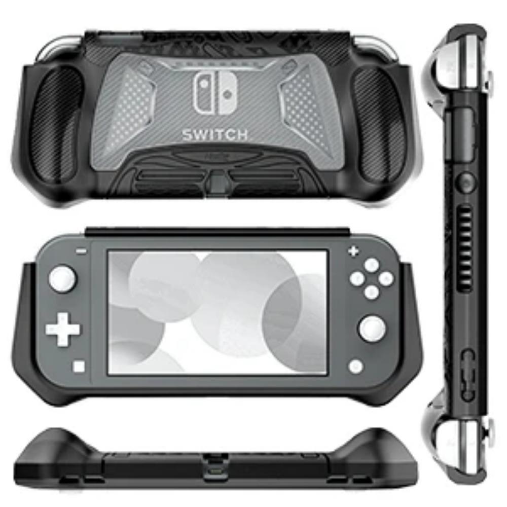 Schutzhülle für Nintendo Switch Lite mit Aufbewahrung für Spielkarten, Switch Lite Grip Case, kratzfestes, rutschfestes Case, sturzfest