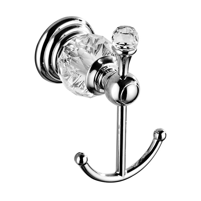 

Crystal Towel Hook Chrome, Gold Robe Hooks, Bathroom Hand Towel Wall Hanger for Clothes Closet Wall Mounted Kitchen ELG85400-82