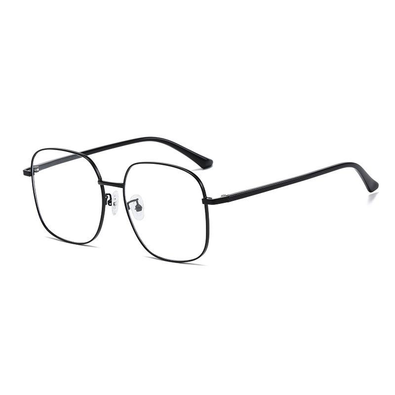 Simple Women Anti-blue Glasses Metal Frame Polygonal Eyeglasses Fashion Female Glasses