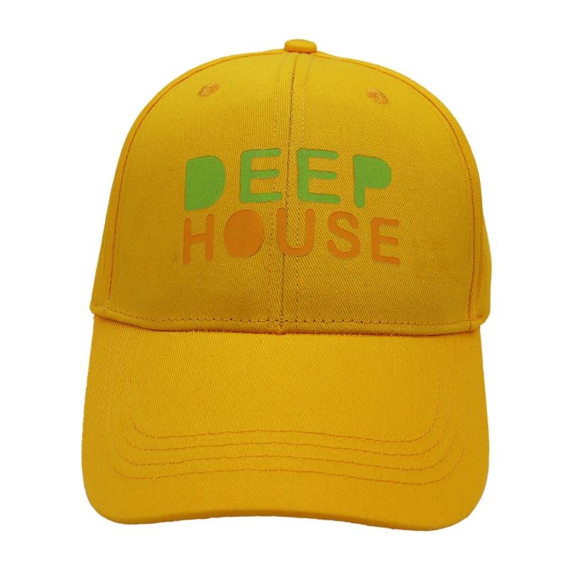 Summer new hard top cotton casual baseball cap hat men's and women's personalized printed commuter cap