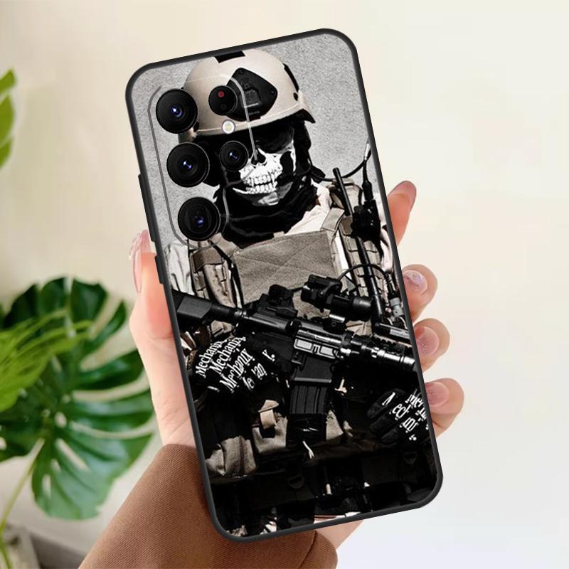 Military Army Special Forces Soft Case For Samsung Galaxy S21 S22 S23 S24 S25 Ultra S9 S10 Plus S20 FE S24 FE Phone Cover