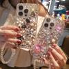 Anwendbar auf Apple 17 Handyhülle Luxus iPhone 15 Strass 13 Perle 14 Hase Blume Leichter Luxus Damenmodell