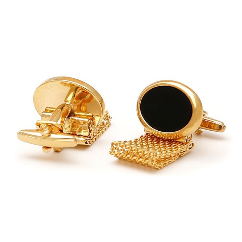 Chain Jewelry Light Luxury Cross-border Fashion Oval Men s Cufflinks copper