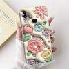 For Samsung Galaxy A10 A10S M01S Phone Case Fashion Flower Back Cover Liquid Silicone Protector on Samsung A 10 Shockproof Funda
