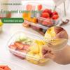 ZISIZ Disposable Double Compartment Fruit Box