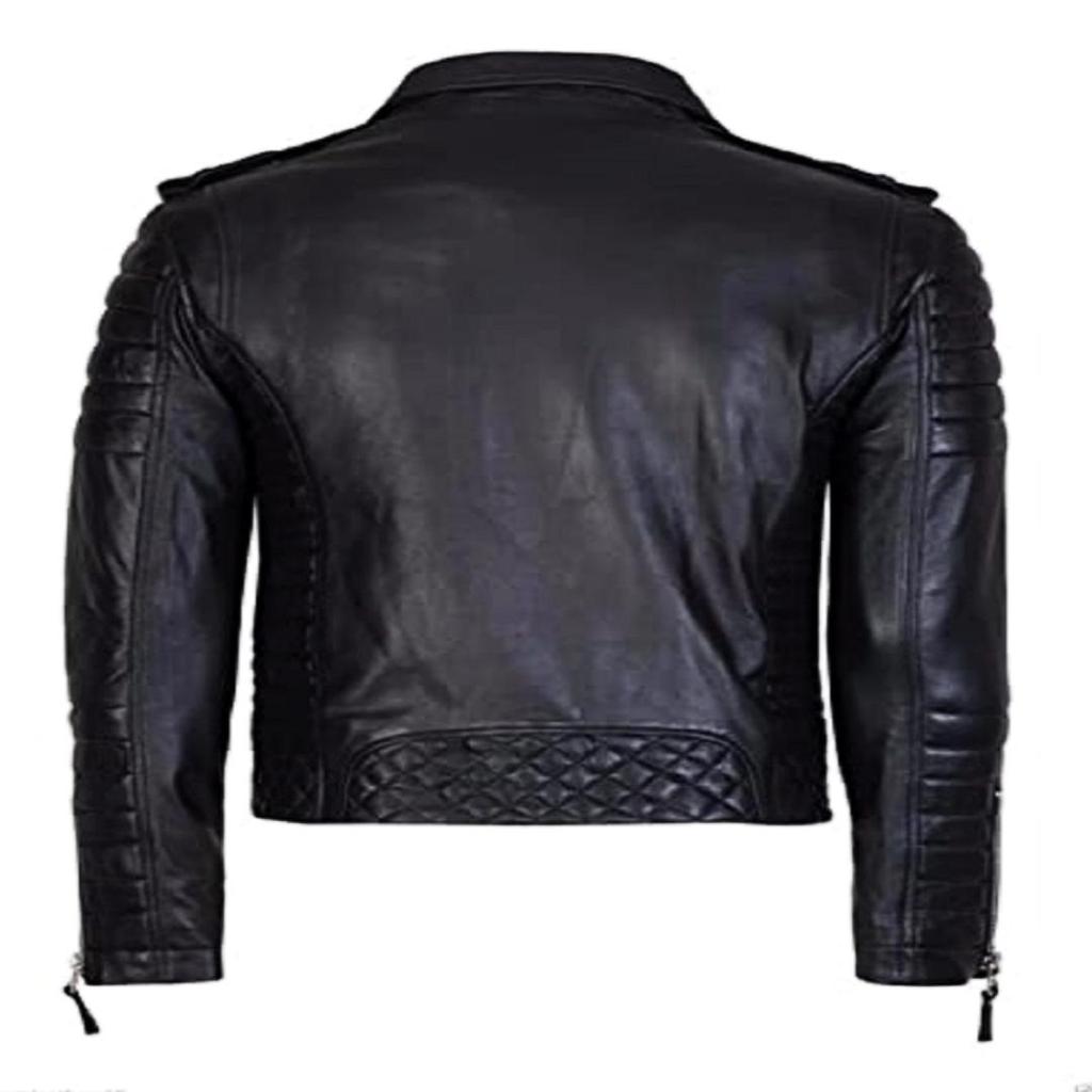 NOORA Men's Real Leather Jacket ST061