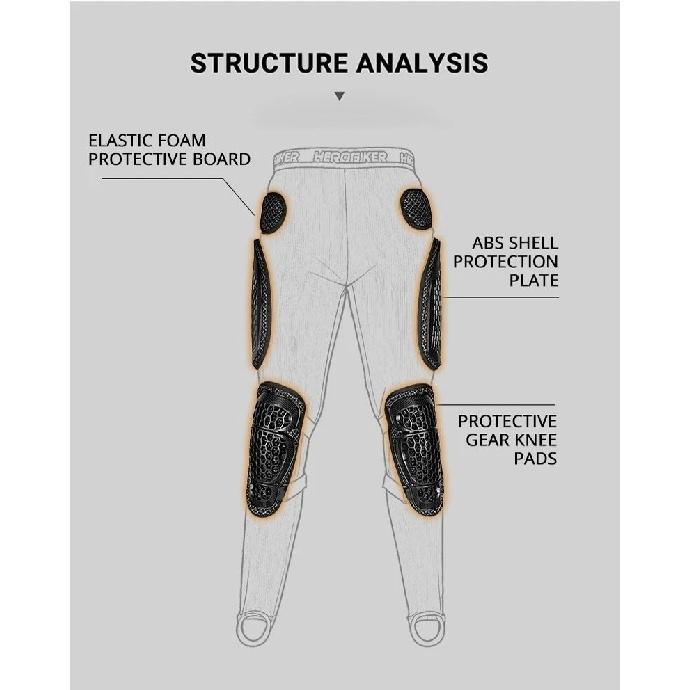 Motorrad-Schutzhose Anti-Sturz und Anti-Kollision Offroad-Motorrad-Reithose Herren Damen Extremsport Schutzhose