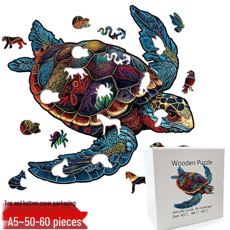 Irregular Animal Dog Penguin Wooden Puzzle in Stock