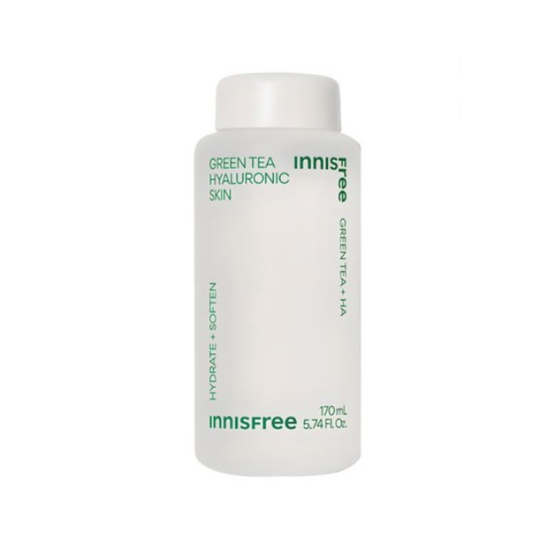 [Vegan Beauty] Innisfree Green Tea Hyaluronic Acid Skin Toner (170ml, 1 Piece)