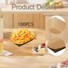 Paper Food Boats Packaging Tray Storage Non Reusable for Dessert Snack Taco