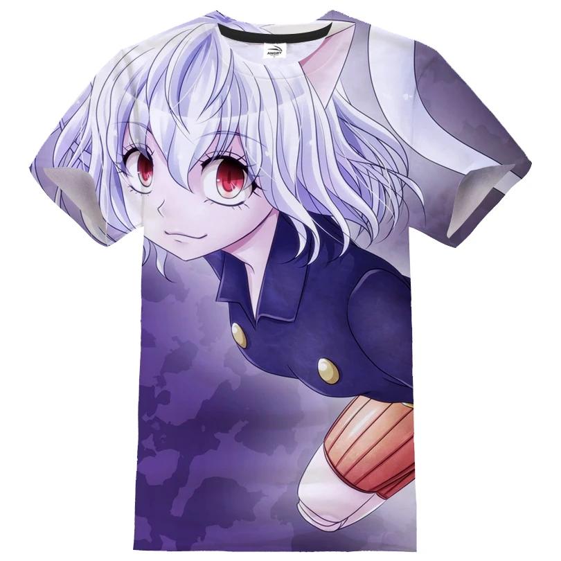 Hot Japansk Anime Hunter X Hunter 3D-trykket Gutter Jenter Streetwear Casual Mote T-skjorte Harajuku Unisex T-skjorte Barn Topp Klær