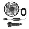 USB Car Cooling Fans For Backseat 3 Speeds Car Seat Headrest Fan For Kids Quiet Automotive Air Conditioning Cooler For Sedan