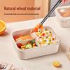 ZISIZ Wheat Straw Microwaveable Lunch Box