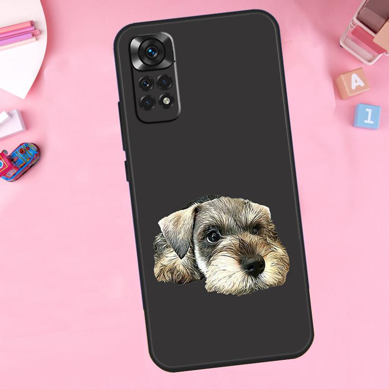 

Miniature Schnauzer dog art Case For Xiaomi Redmi Note 10 8 9 11 Pro 12 Turbo 8T 9S 10S 11S 12S Redmi 12C 9C 10C Coque Redmi 9