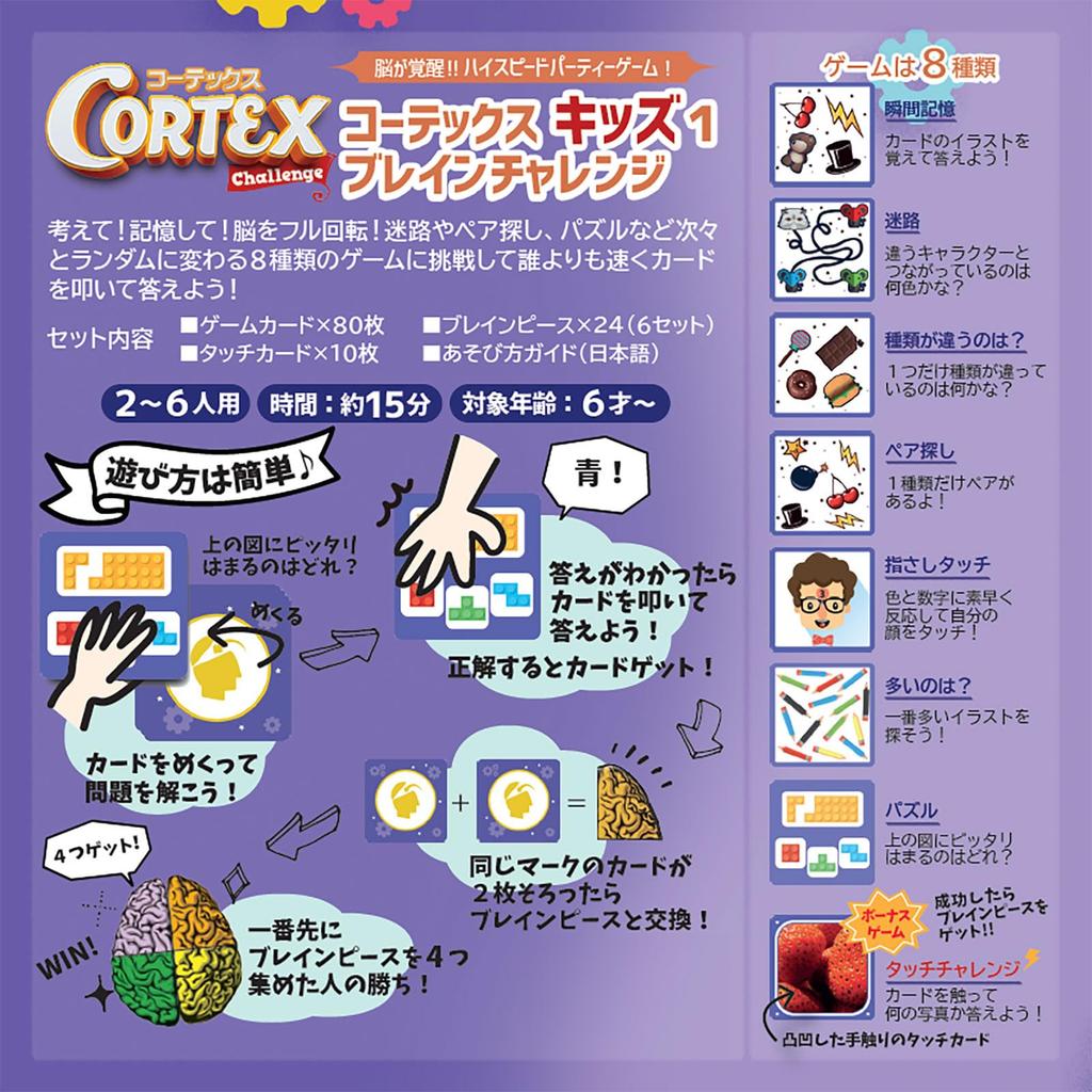 Captain Macaque Cortex Kids 1 Brain Challenge Speed Battle Card Game Authentic (Japanese Version)