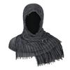 Rogue Cowl Scarf Medieval Cloak Cape Renaissances Costume Accessories Hooded Shawl with Vikinges Brooch for Halloween