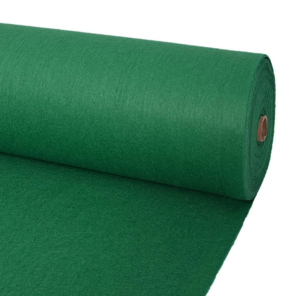 Solid Green Carpet 1 X 12 M Fabric