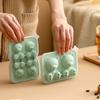 3D Little Bear Shape Ice Cube Tray Silicone Mold Silian Little Bear Block Mold Household Ice Cream Box DIY Coffee Milk Juice