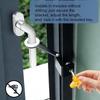 Child Safety Window Restrictor No Drilling Required Adjustable Window Latch Lock Anti-Pinch Safety Limit Stopper