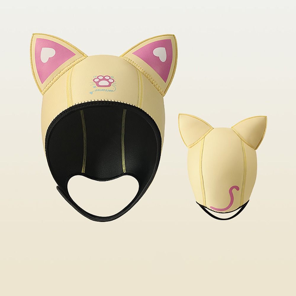 Neoprene Wetsuit Hood Cap 3MM Swimming Snorkeling Caps New Cat Ears Diving Hood