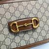 [Pre-Owned] Horsebit 1955 Logo Canvas And Leather Saddle Bag - Very Good #1JTWP5D