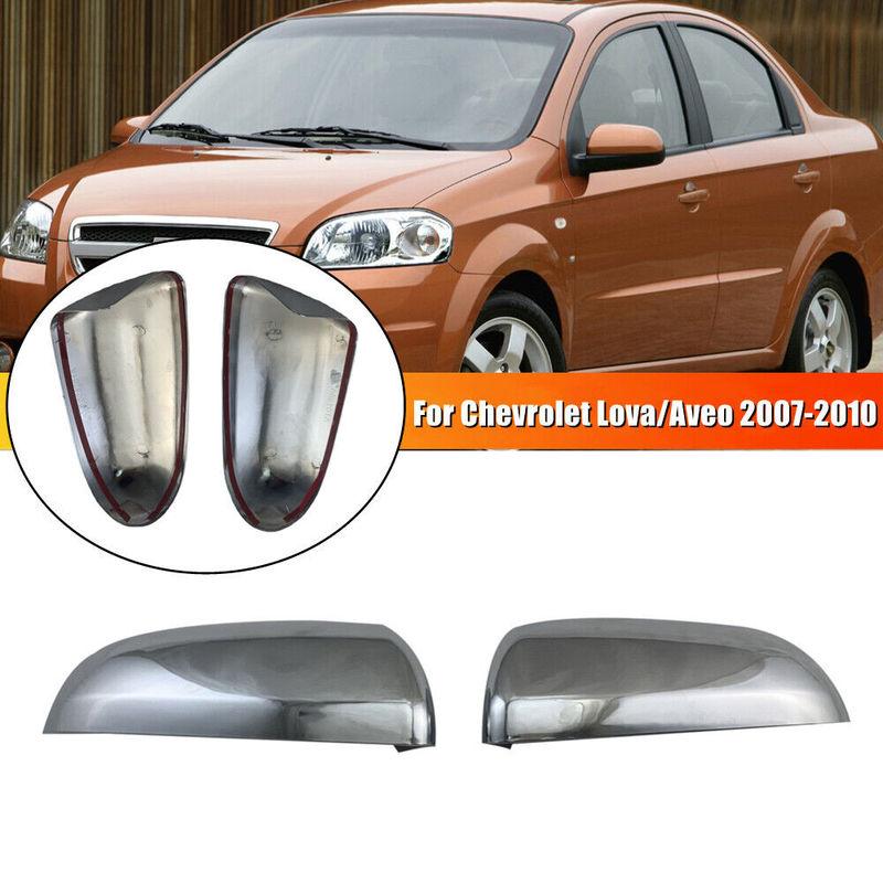 

Для Chevrolet Lova Aveo 2007-2010 Автомобильная наклейка Крышка зеркала заднего вида Бокового зеркала Колпачок крыла Внешняя отделка корпуса заднего вида двери Хром ABS
