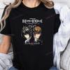 Japanese Anime Death Note Printed T-shirt Top Death Note Unisex Trend Harajuku Short Sleeve Unisex Shirt Graphic Large T-shirt