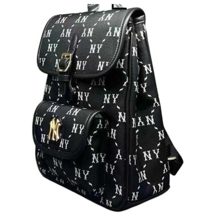 New MLB Polyester Backpack Unisex Black 7ABKMD74-50BKS