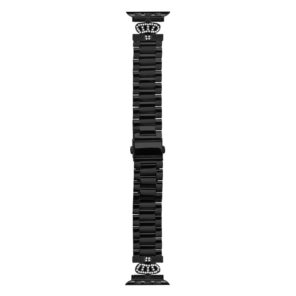 Stainless Steel Strap for Apple Watch Series 10 Ultra 9 8 7 SE 6 5 4 3 2 1 46mm 49mm 45mm 44mm 42mm Crown Shape Watch Band
