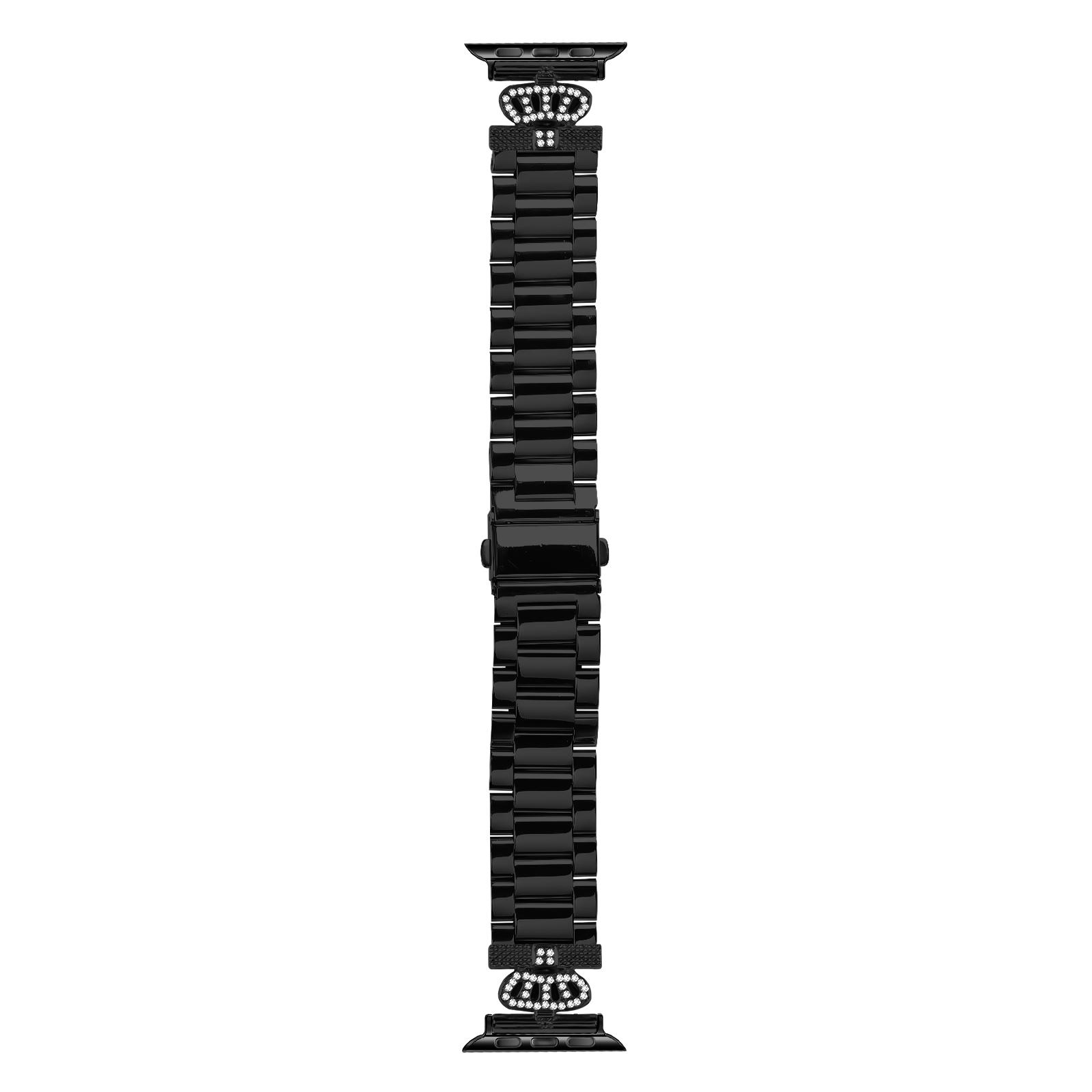

Stainless Steel Strap for Apple Watch Series 10 Ultra 9 8 7 SE 6 5 4 3 2 1 46mm 49mm 45mm 44mm 42mm Crown Shape Watch Band Rose Gold