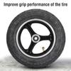 10 Inch Rubber Inflatable Electric Scooter Tire Aluminium Alloy Front Wheel Hub Symmetric Figure