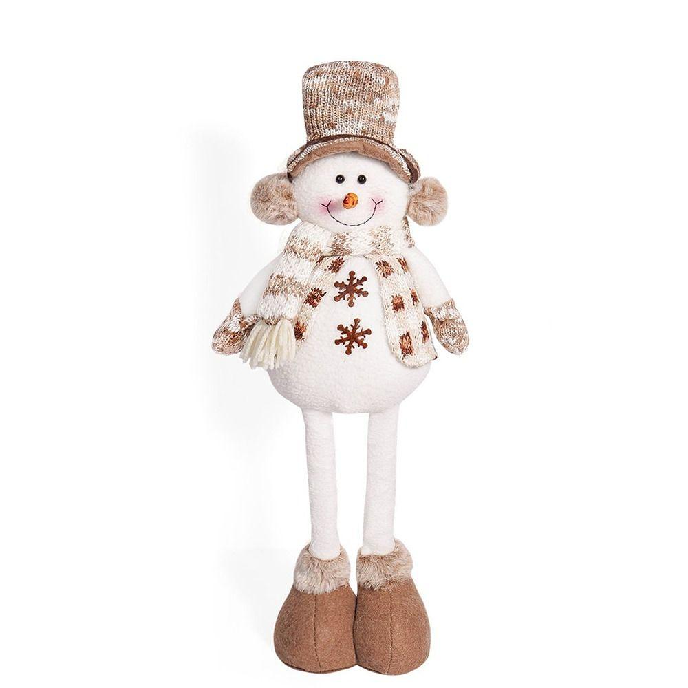 

Мягкий Рождественский Снеговик Телескопическая Кукла Веселое Рождество Украшение Дома Оформление Окна style 3