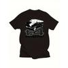 Men'S T4 Transporter Graphic Tee - Black Featuring a White Car Design, Casual Short Sleeves, Crew Neck, Ideal for Any Season, Stretchy Material,