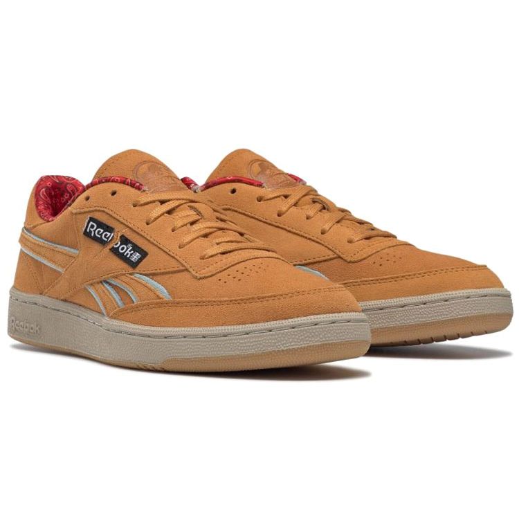 Jurassic Park X Reebok Club C Dr. Alan Grant Unisex Sneakers Brown Rich-Ochre Diffused-Blue GZ6322