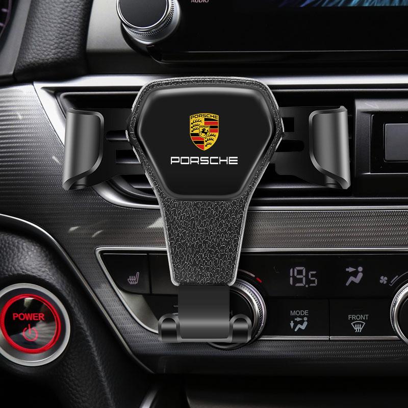360° Rotation Gravity Car Phone Air Vent Fixed Brace For Porsche Cayenne 911 Panamera Macan Boxster Carrera-GT 928 918-Spyder IK8