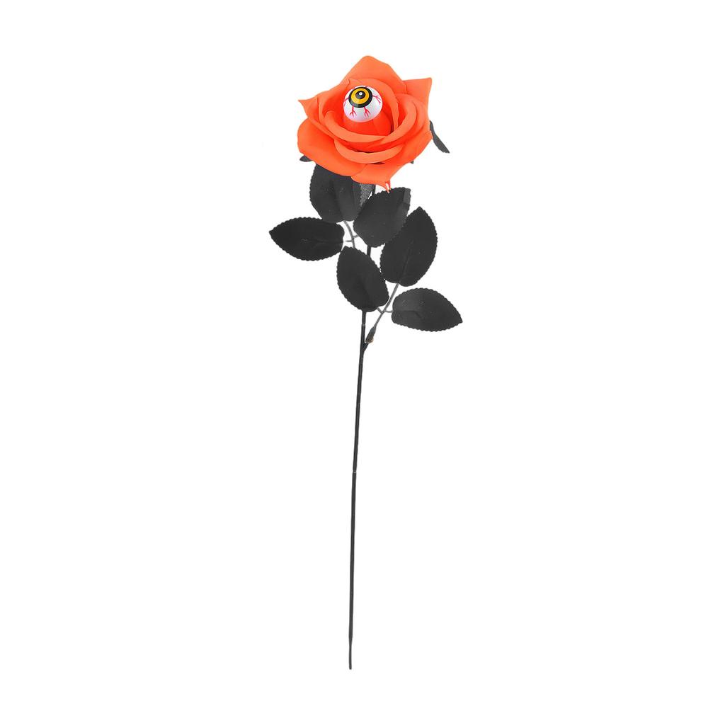 Halloween Skeleton Hand Rose Adornment Creepy Fake Flowers For Indoor Layout And For Halloween Home Decorations And Spooky Scene Setting