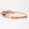 All-match Candy Color Small Women's Waistband High-end Thin Good-looking Belt with Alloy Pin Buckle Decoration for Dress Pants